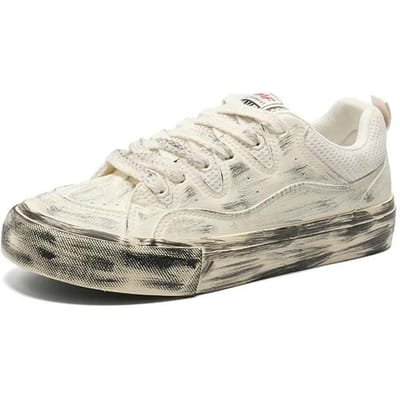 Dames Antislip Zachte Platte Schoenen Gevulkaniseerde Schoenen Vetersluiting Casual Sportschoenen Maat 39-44 Unisex Sneakers Trend Koppel Canvas Schoenen Heren 41 white