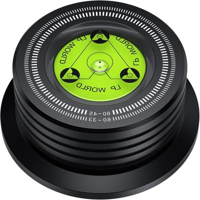 Platenspeler Stabilisator - Record Gewicht - Vinyl Luisteren - Ingebouwd Waterpas - 266g - Chroom