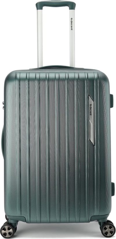 Decent PARADISO Middenmaat koffer 66x40x25 - Middelmaat trolley - Lichtgewicht koffer - Reiskoffer - Veilig TSA Cijferslot – Olijfgroen