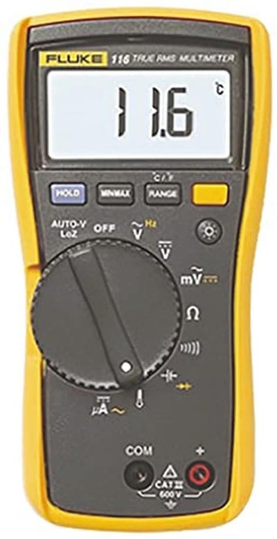 Digitale multimeter met temperatuur- en diodetestfunctie voor nauwkeurige metingen