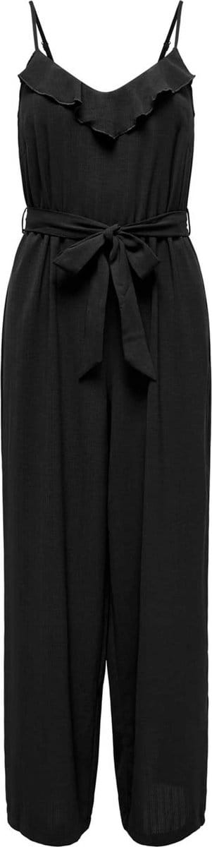 Only Onlcali S/L long jumpsuit WVN NOOS Jumpsuit zwart S Polyester - Street wear