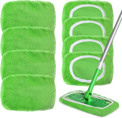 Herbruikbare Vloerdoeken voor Sweeper Mop - 8 Stuks - Effectieve Stof- en Vloerreiniging voor Alle Vloertypes