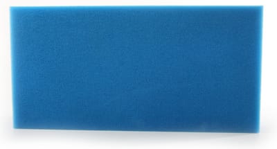Filterschuim 100x50x10 cm - Filtermateriaal - fijn blauw