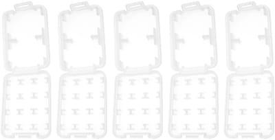 Dailygoods- Geheugenkaart Case 8-Sleuven - Opbergdoos Waterdicht - Harde Protector - Geschikt voor 2x SD/6x TF - PP Materiaal - 57.7x43x8.4mm