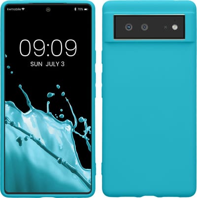 kwmobile telefoonhoesje geschikt voor Google Pixel 6 - Hoesje voor smartphone - Back cover in ijsblauw
