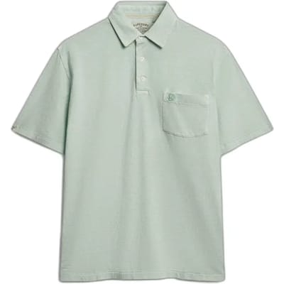 Superdry Poloshirt Classic Cotton Linen Polo M1110486a 8wd Fresh Mint Green Mannen Maat - S