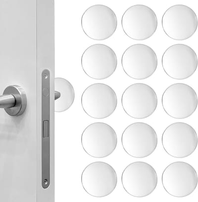 Deurstoppers Muurbeschermer - Wandbeschermer Deurknop - Muren Beschermen - Zelfklevend Stevig - 5 cm Diameter - Transparant