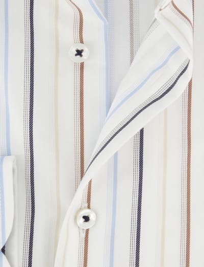 Overhemd Eterna 1863 modern fit wit streepjes