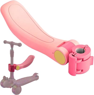 Scooterstoel met kussen - Kinderzitje Step - Comfortabel Rijden - Opvouwbaar Ontwerp - 42x11x11 cm - Roze