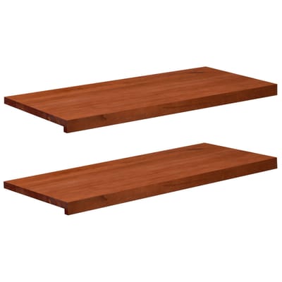 vidaXL - Raamprofielen - 2 - st - Bruin - 90 - x - 40 - x - 2 - cm - Massief - beukenhout