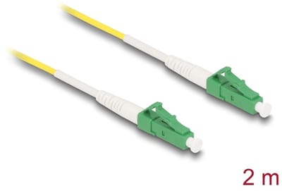 Delock Cable Optical Fibre LC-APC to LC-APC Simplex Singlemode OS2 2 m