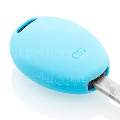 Autosleutel Hoesje geschikt voor Mini - SleutelCover - Silicone Autosleutel Cover - Sleutelhoesje Lichtblauw