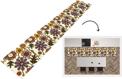 Keukenloper - Loper keuken - Bloemen - Bohemian - Vintage - Cartoon - 300x50 cm - Keukenloper vinyl