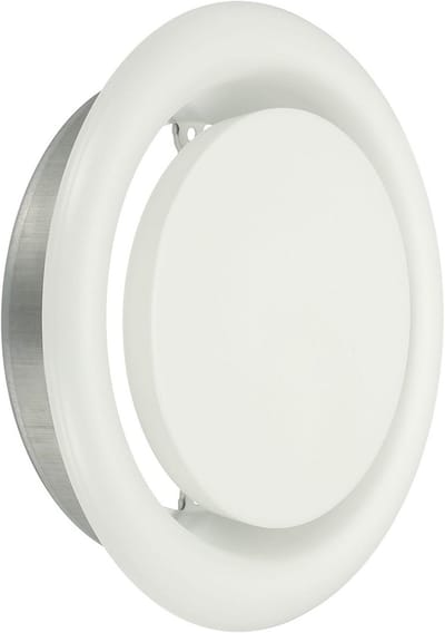 Ronde Plafond- en Wandventilatie Rooster met Verstelbare Luchtstroom