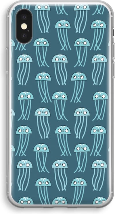 Case Company® - Hoesje geschikt voor iPhone XS hoesje - Kwallie - Soft Cover Telefoonhoesje - Bescherming aan alle Kanten en Schermrand
