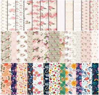 36 vellen bloemenpatroon scrapbookingpapier, knutselpapier en designpapier voor dagboeken, fotoalbums en decoraties