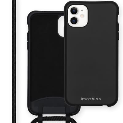 imoshion Hoesje - Geschikt voor Apple iPhone 11 - Color Backcover met afneembaar koord - Zwart