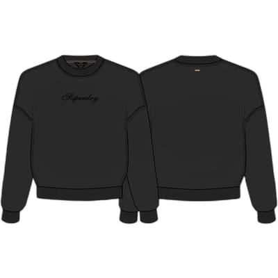 Superdry Script Brand Loose Crew Sweatshirt Groen 2XS Vrouw