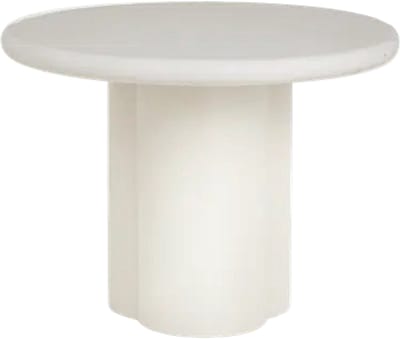 Tower Living Bijzettafel Melzo Rond Wit 60cm