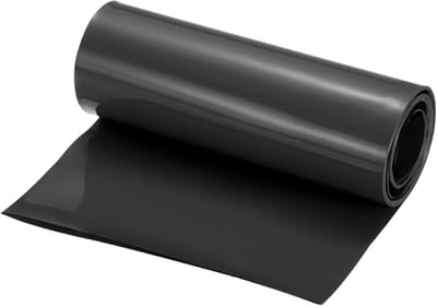 Krimpkous, 95 mm diameter, 150 mm platte isolerende slang, waterdichte beschermslang, krimpverhouding 2:1, krimpkous voor accubatterijen, zwart