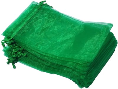 Prigta - Organza zakjes - 100 stuks - 10x15 cm - Groen - cadeauzakjes organza stof - uitdeelzakjes - geschenkzakjes - geurzakjes maken