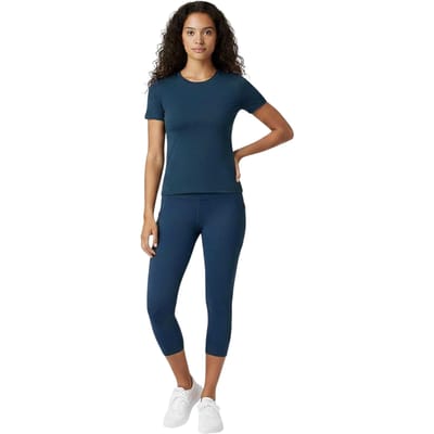 USA Pro Polyamide T-shirt voor dames (Marine)