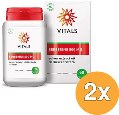 2x Vitals Berberine 500 mg (60 capsules)