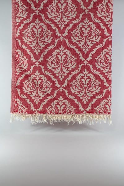 Isinda– Turkse hamamdoek – 100x180 cm – katoen – licht & sneldrogend – rood