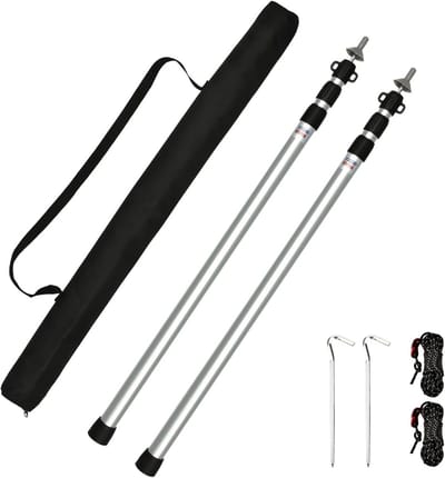 Aluminium telescopische stangen voor tenten en luifels 95-234 cm