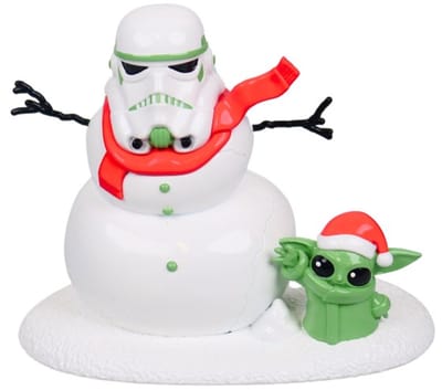 Kurt S. Adler kunststof kerstbal - star wars the child 12.5cm wit 1 stuks