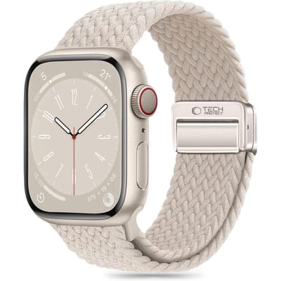 Tech-Protect Nylonmag Strap for Apple Watch 4 / 5 / 6 / 7 / 8 / 9 / SE (38 / 40 / 41 mm) - Beige
