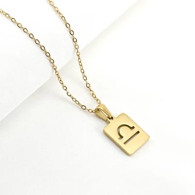Gouden Ketting Dames - Cadeau voor vrouwen - Sterrenbeeld ketting Weegschaal - Starlyte