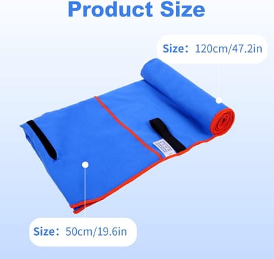 Set van 2 Microvezel Handdoeken (120x50cm) - Ultra Absorberend en Sneldrogend - Ideaal voor Sport, Strand, Zwembad, Yoga en Kamperen