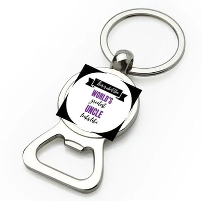 Akyol - world's greatest uncle flesopener - Oom - een oom - verjaardagscadeau - cadeau voor oom - kado - 9 bij 3 cm