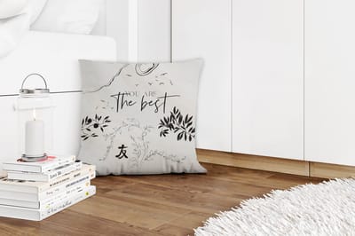 Sierkussens - Kussentjes Woonkamer - 40x40 cm - Vriendschap - Vrienden - Spreuken - You are the best - Quotes