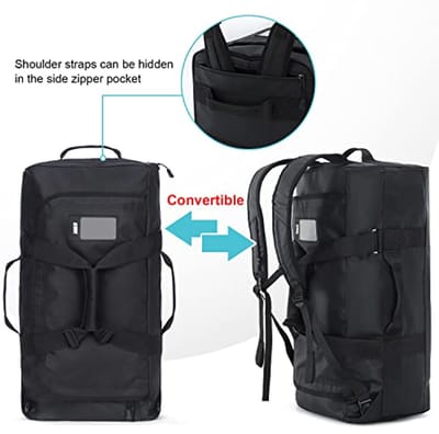 Waterbestendige Sporttas voor Heren - Ruime Duffle Rugzak met Schoenenvak voor Gym en Reizen - 60L/90L