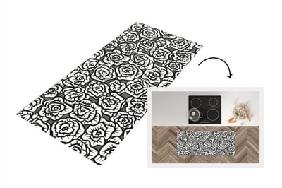 Keukenloper - Loper keuken - Meiden - Rozen - Patronen - 120x50 cm - Keukenloper vinyl