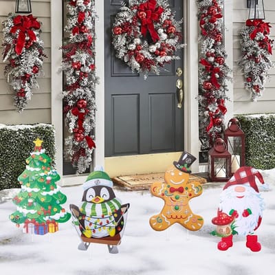 Equivera Kerstversiering Buiten - Kerstversiering - Kerst Versiering - Kerst Decoratie - Kerstdecoratie - Kerstdecoratie voor Buiten - Voor de Leukte Kerstviering!