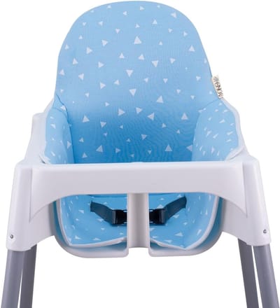Gevoerde Kinderstoel Bekleding voor IKEA Antelope - Blauw met Sterren