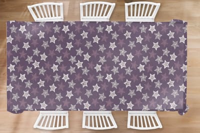 Kerst Tafelkleed - Kerstmis Decoratie - Tafellaken - Patronen - Christmas - Sterren - 300x150 cm - Kerstmis Versiering - Tafeldecoratie Kerstmis - Kerstdecoratie tafel - Tafelversiering