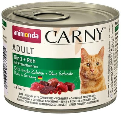 Animonda Carny Adult - Rund met Hert en Koebes - 200 g