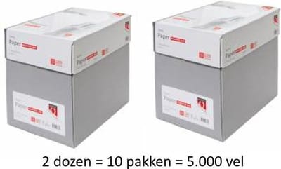 Quantore Economy - Kopieerpapier - Printpapier - A4 - 80 gram - Wit - 10 x 500 vellen (2 dozen)
