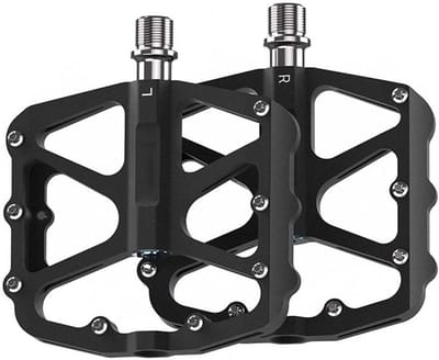 Fiets pedalen - Platform pedalen - Dagelijks fietsen - Verbeterde grip - 123x110mm - Zwart