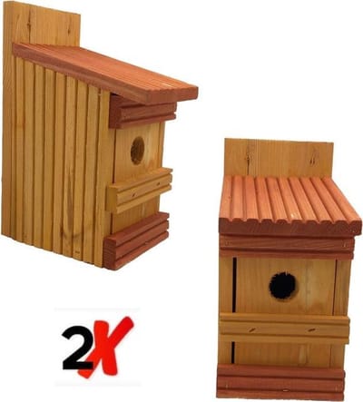 GARDEN SPIRIT - Set van 2 Vogelhuisjes - Nestkast Pimpelmees