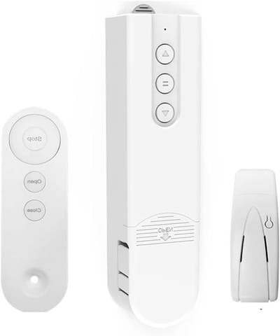 Elektrische Gordijnmotor - Automatische Gordijnopener - Wooncomfort Vergroten - Wifi Bluetooth Bediening - 4W - Wit