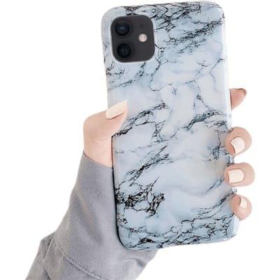 Mocaa iPhone 12 Mini Marble Case Wit