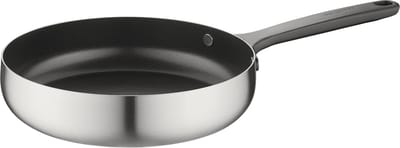 BergHOFF Home Koekenpan Ø 24 cm - PFAS-Vrije Antikleefpan– RVS Braadpan – Keramische Anti-Aanbaklaag Bakpan – Geschikt voor Inductie, Gas, Elektrisch en Keramisch – Ovenbestendige Biefstukpan tot 230 °C – Smokey Black