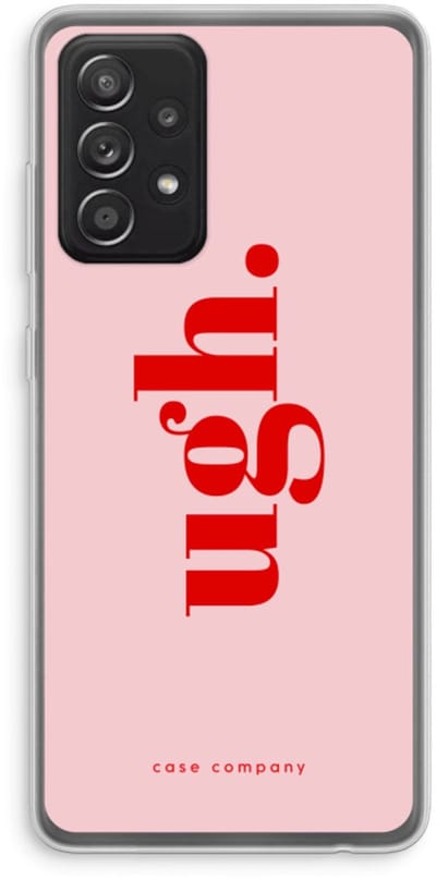 Case Company® - Hoesje geschikt voor Samsung Galaxy A52s 5G hoesje - Ugh - Soft Cover Telefoonhoesje - Bescherming aan alle Kanten en Schermrand