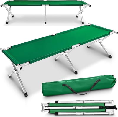 XXL Campingbed Veldbed 210x90cm voor Zware Belasting tot 150kg