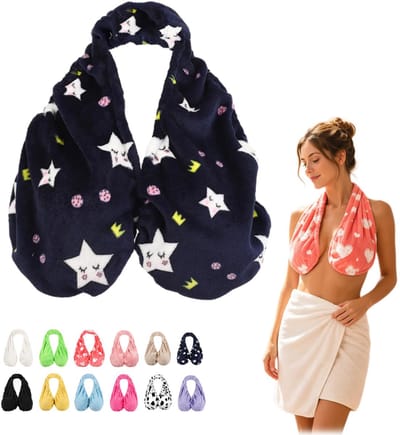 Ryoudavell - Handdoek BH voor dames - 92 cm - Zacht - Hoge Absorptie - handdoeken - Sneldrogend - draagbare handdoek beha - strandlaken - geschikt voor borstvoeding, zwangerschap en sport - effectieve absorptie van underboob zweet